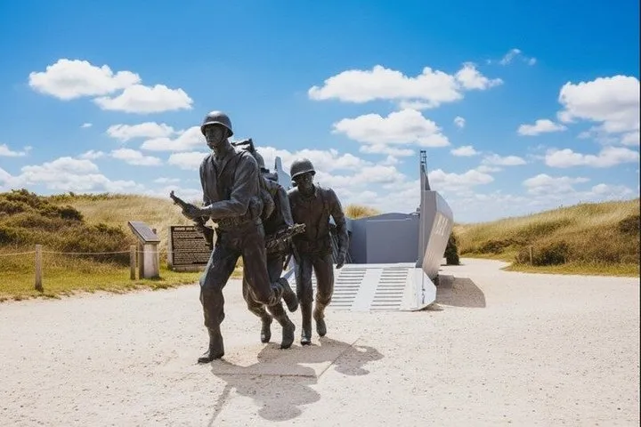 Utah bunker museum, lunch on a Normandy tour from Paris, France